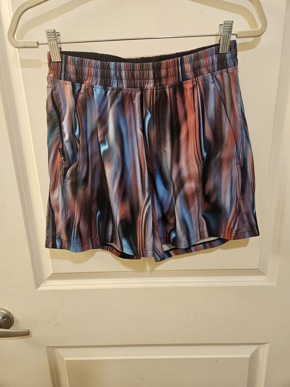 lululemon athletica Men's Multitone Blue and Brown Athletic Shorts
